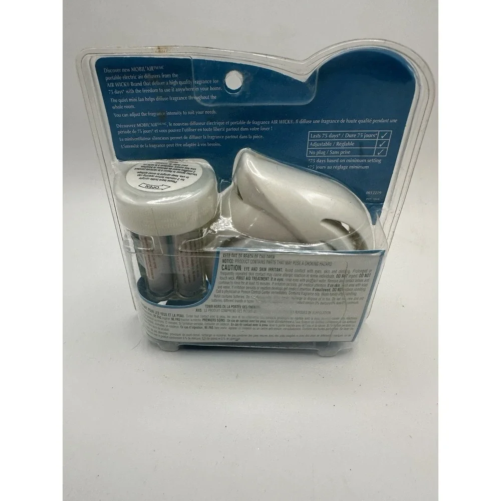 Air Wick Mobil‎ Air Electric Portable Scent Diffuser Crisp Breeze NEW SEALED Y2K